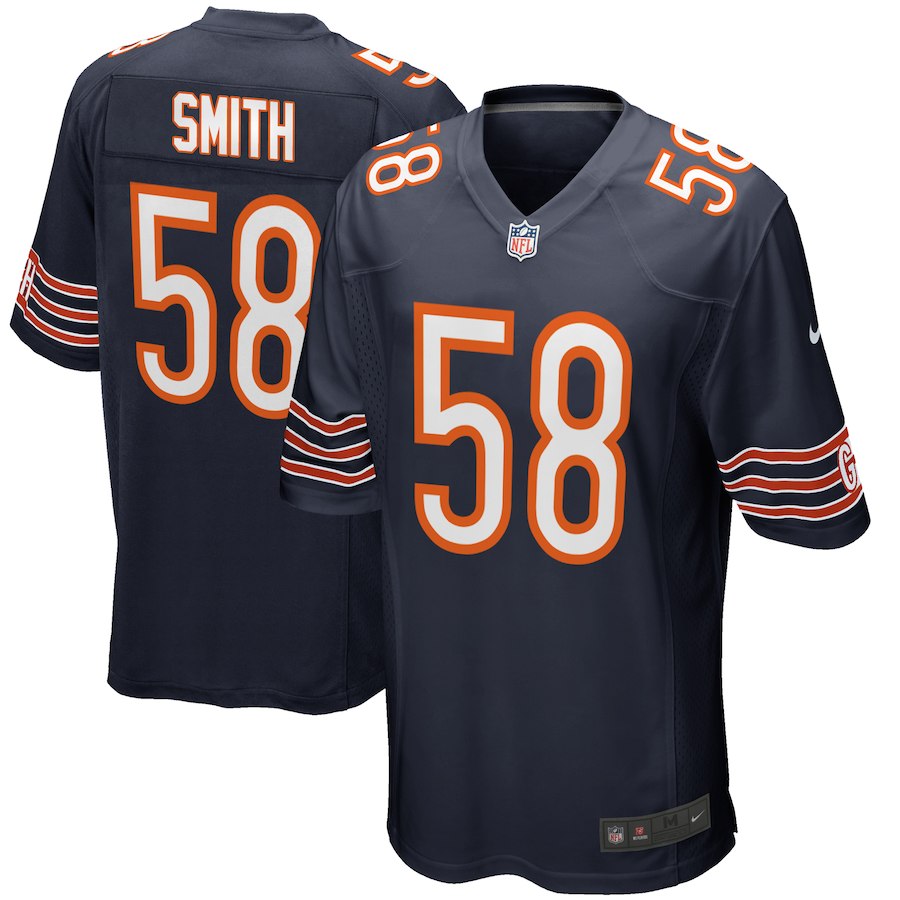 Youth Chicago Bears Roquan Smith Nike Navy 2018 NFL Draft First Round Pick Game Jersey