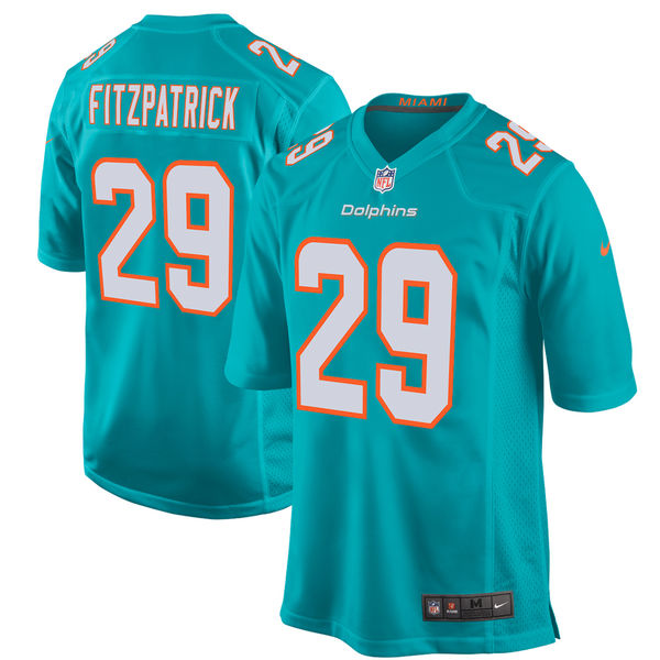 Men's Miami Dolphins Minkah Fitzpatrick Nike Aqua 2018 NFL Draft First Round Pick Game Jersey