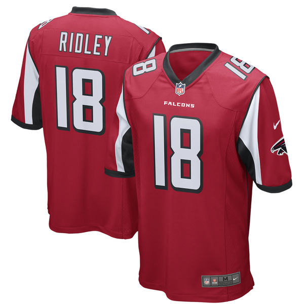 Men's Atlanta Falcons Calvin Ridley Nike Red 2018 NFL Draft First Round Pick Game Jersey