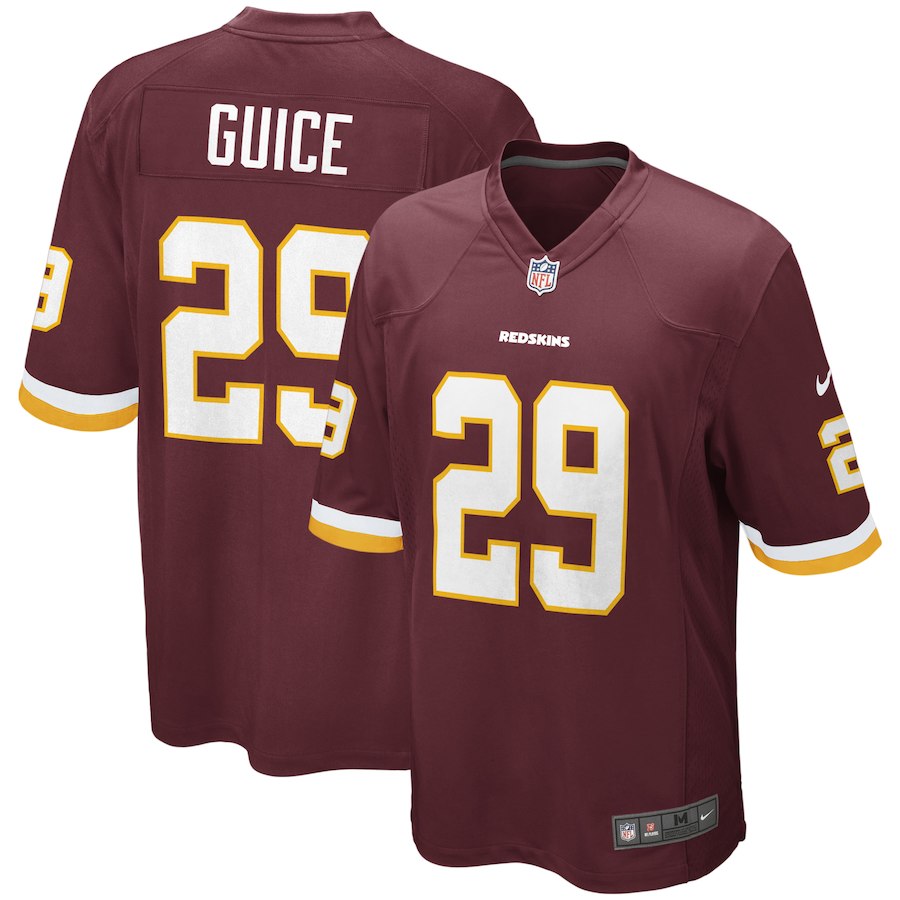 Youth Washington Redskins Derrius Guice Nike Burgundy 2018 NFL Draft Pick Game Jersey