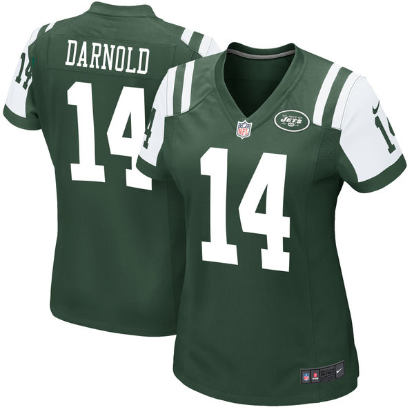 Women's New York Jets Sam Darnold Nike Green 2018 NFL Draft Pick Game Jersey