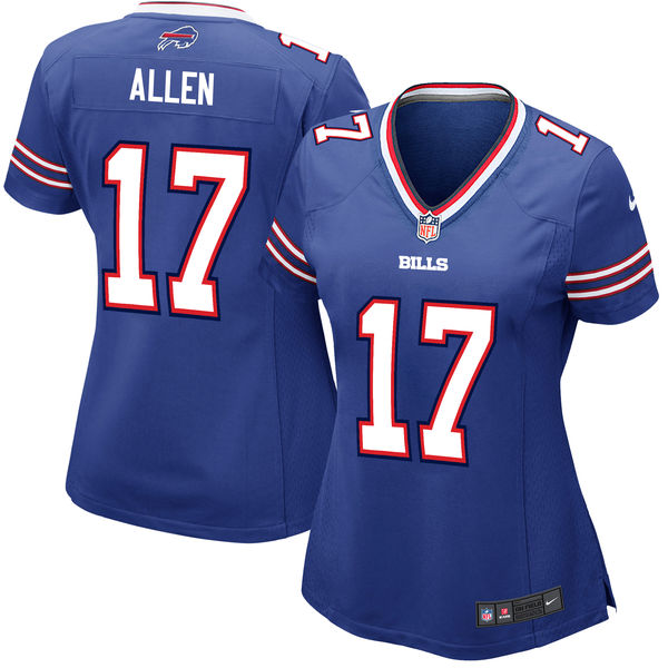 Women's Buffalo Bills Josh Allen Nike Royal 2018 NFL Draft Pick Game Jersey