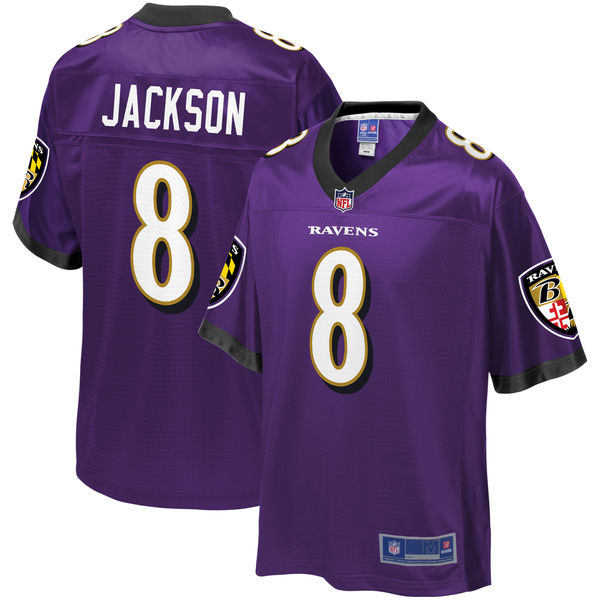 Men's Baltimore Ravens Lamar Jackson NFL Pro Line Purple Player Jersey