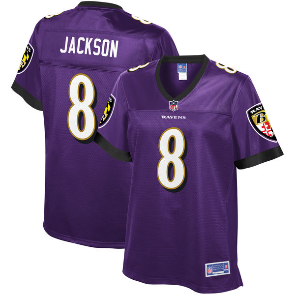 Women's Baltimore Ravens Lamar Jackson NFL Pro Line Purple Player Jersey