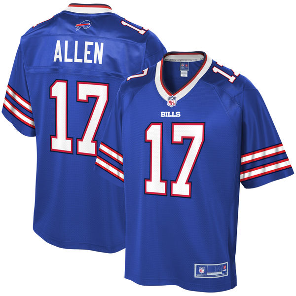 Men's Buffalo Bills Josh Allen NFL Pro Line Royal Player Jersey