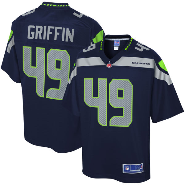 Youth Seattle Seahawks Shaquem Griffin NFL Pro Line College Navy Player Jersey