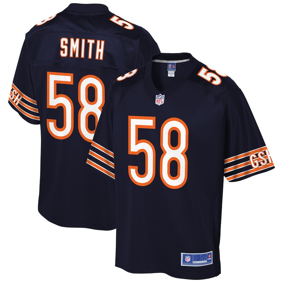 Youth Chicago Bears Roquan Smith NFL Pro Line Navy Player Jersey