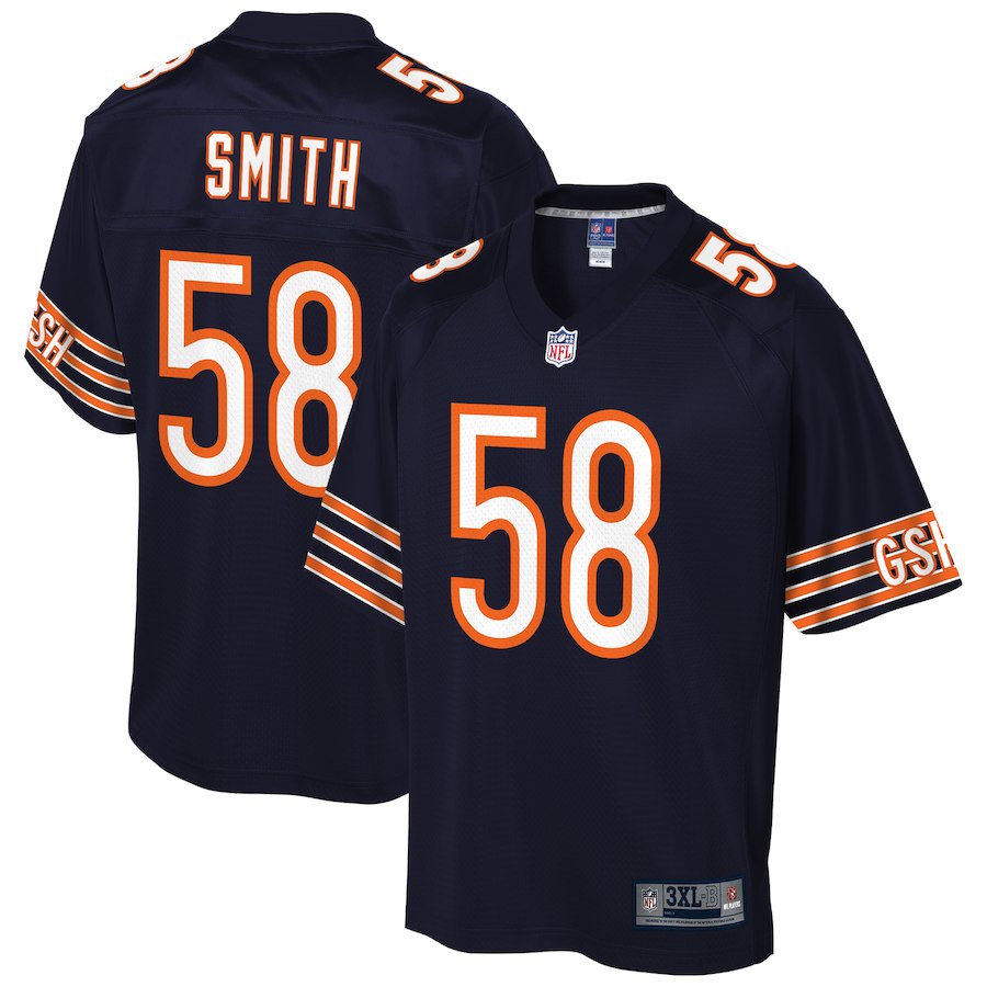 Men's Chicago Bears Roquan Smith NFL Pro Line Navy Big & Tall Player Jersey