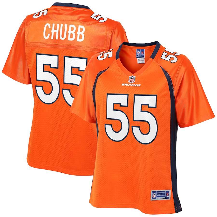 NFL Pro Line Bradley Chubb Denver Broncos Women's Orange Player Jersey