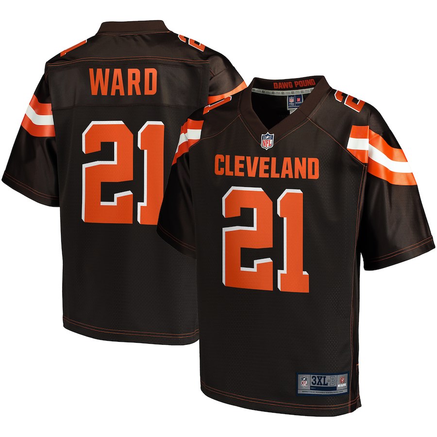 Men's Cleveland Browns Denzel Ward NFL Pro Line Brown Big & Tall Player Jersey