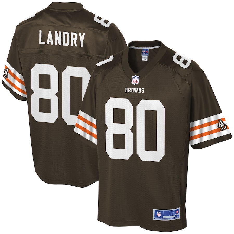 Youth Cleveland Browns Jarvis Landry NFL Pro Line Brown Historic Logo Player Jersey