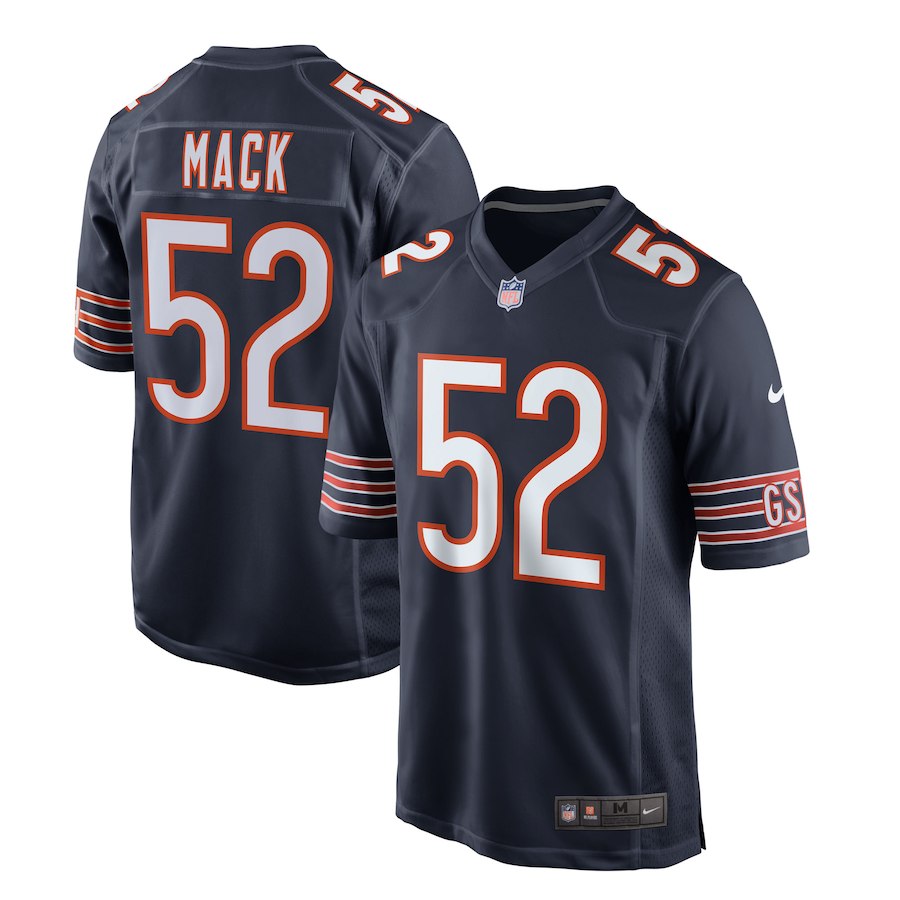 Men's Chicago Bears Khalil Mack Nike Navy Game Jersey