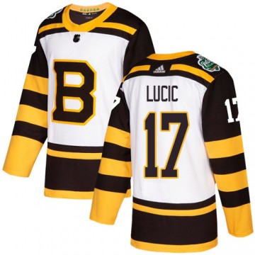 Boston Bruins #17 Jersey Milan Lucic White Winter Classic 2019