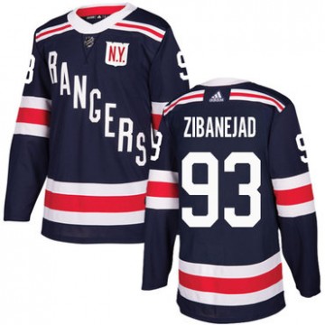 Mika Zibanejad NO.93 Navy Blue Men's 2018 Winter Classic Rangers Jersey