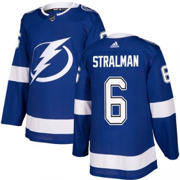 Men Tampa Bay Lightning Jersey Anton Stralman Home Blue