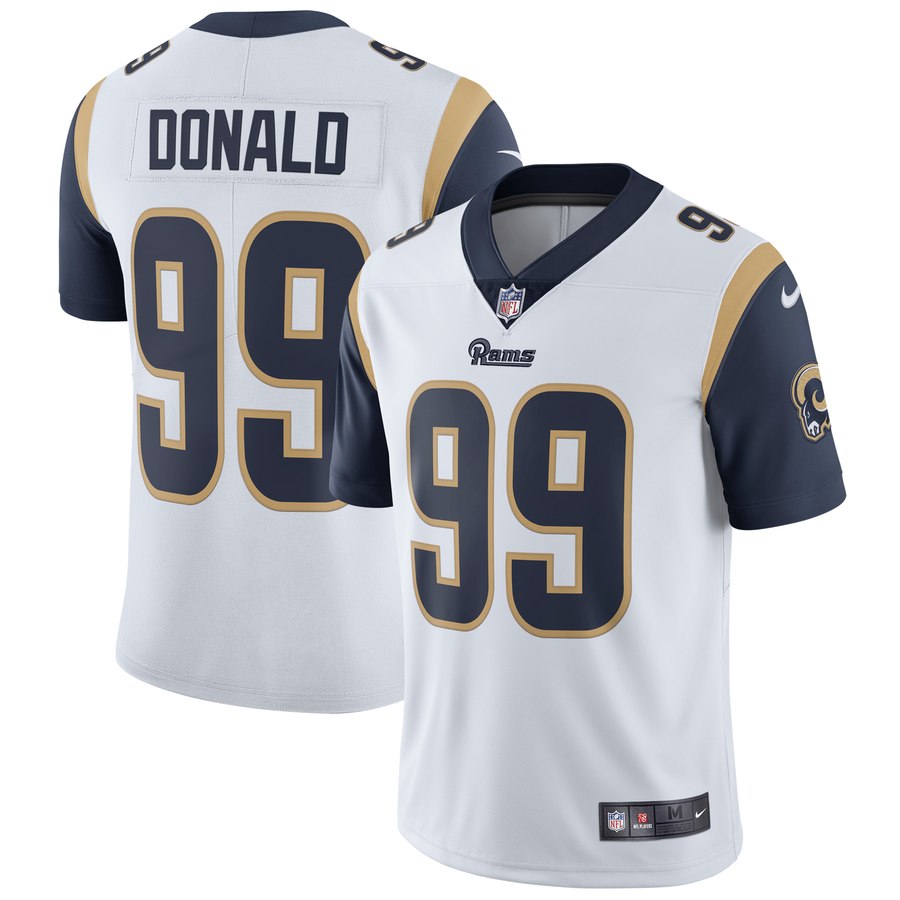 Men's Los Angeles Rams Aaron Donald Nike White Vapor Untouchable Limited Player Jersey