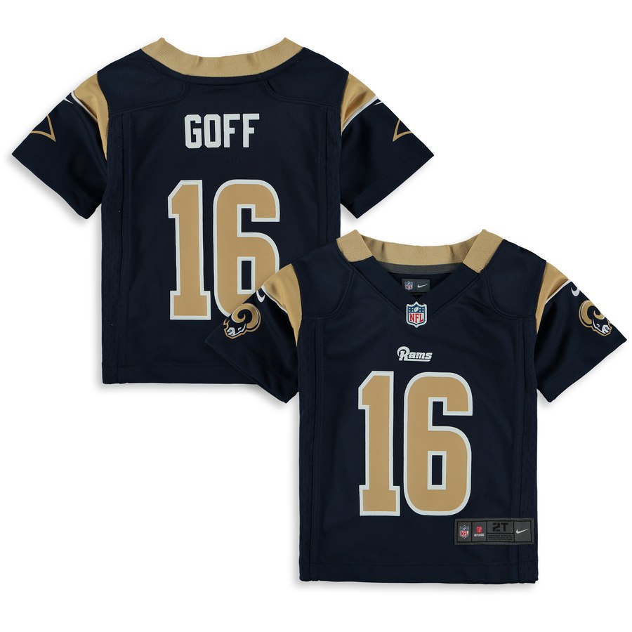 Toddler Los Angeles Rams Jared Goff Nike Navy Player Game Jersey