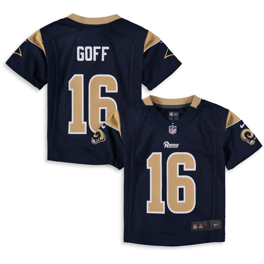 Infant Los Angeles Rams Jared Goff Nike Navy Player Game Jersey