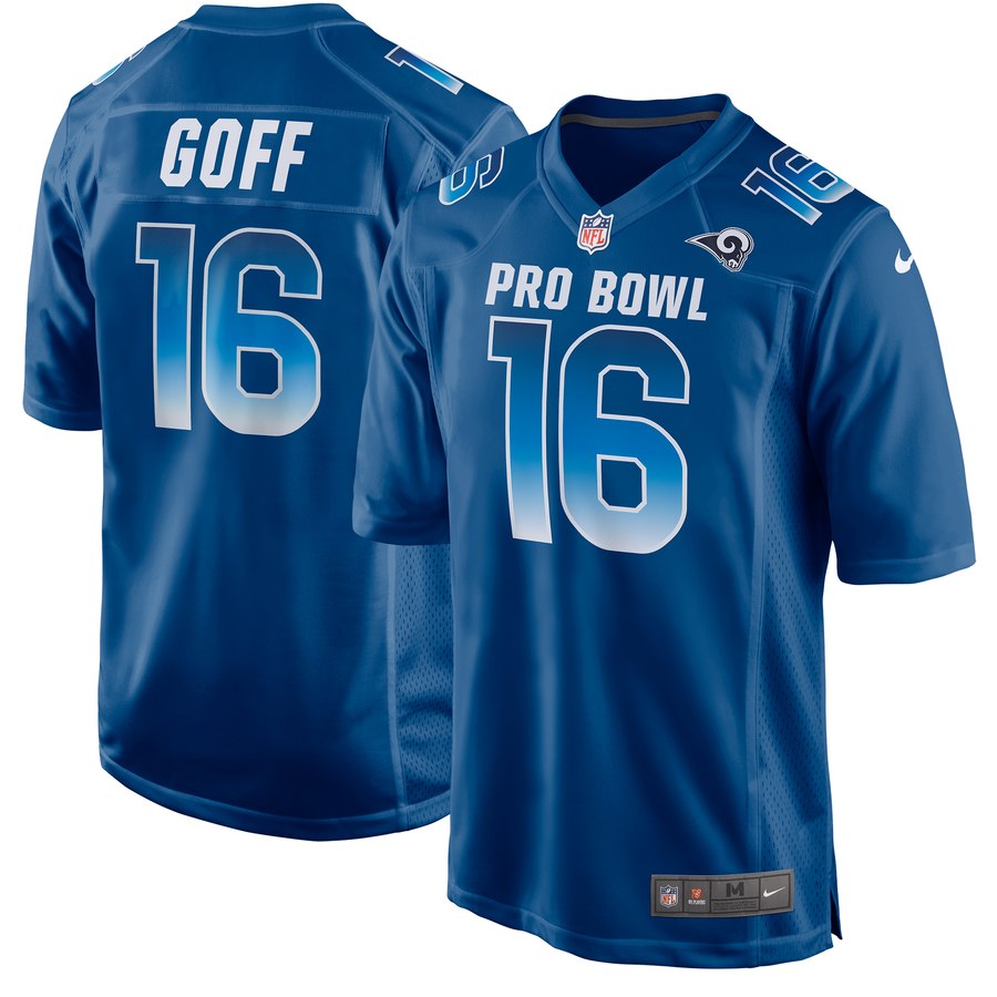 Men's Nfc Jared Goff Nike Royal 2019 Pro Bowl Game Jersey