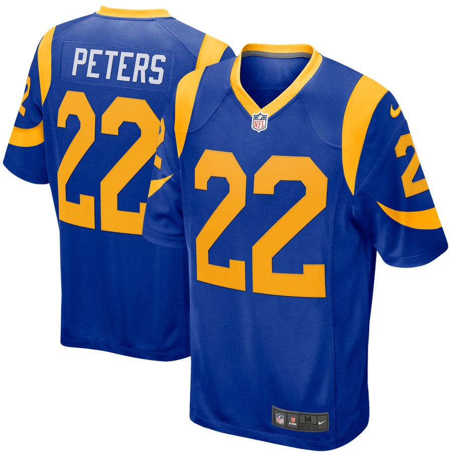 Men's Los Angeles Rams Marcus Peters Nike Royal Game Jersey