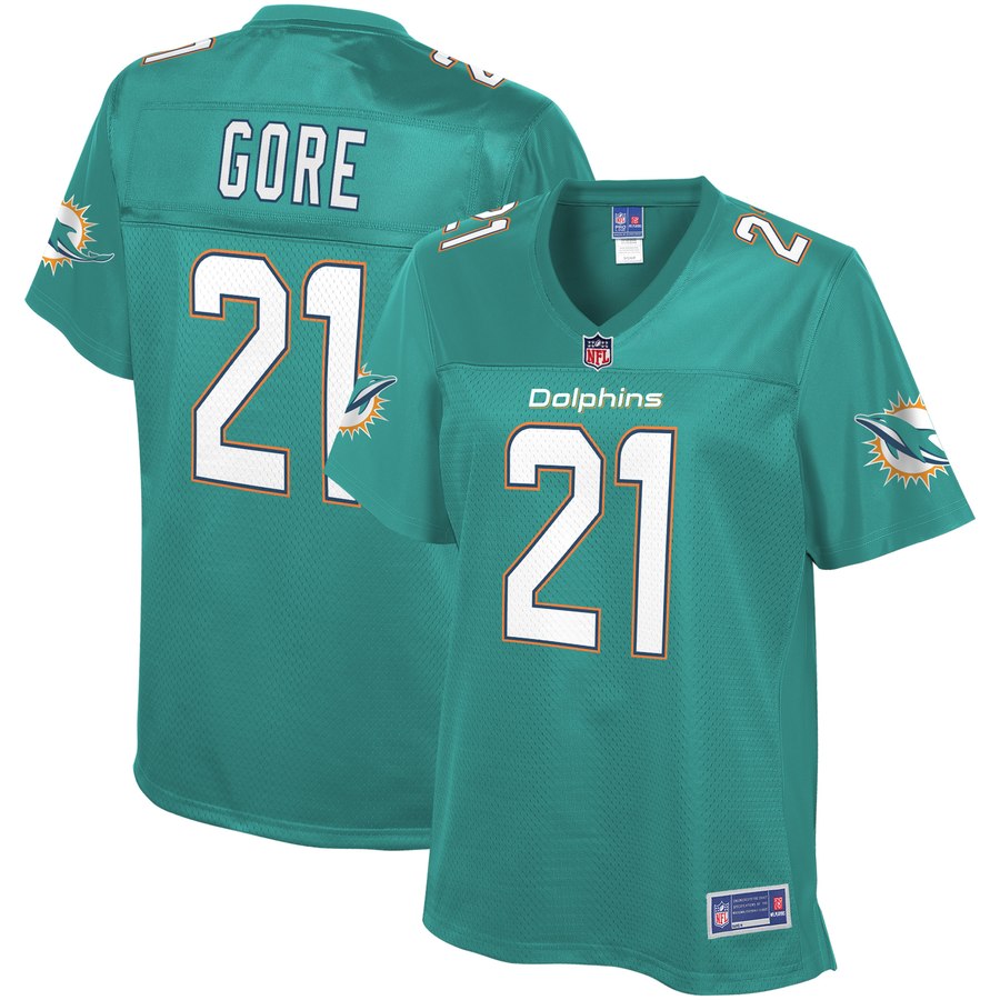 Women's Miami Dolphins Frank Gore Nfl Pro Line Aqua Player Jersey