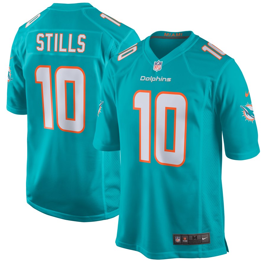 Men's Miami Dolphins Kenny Stills Nike Aqua New 2018 Game Jersey