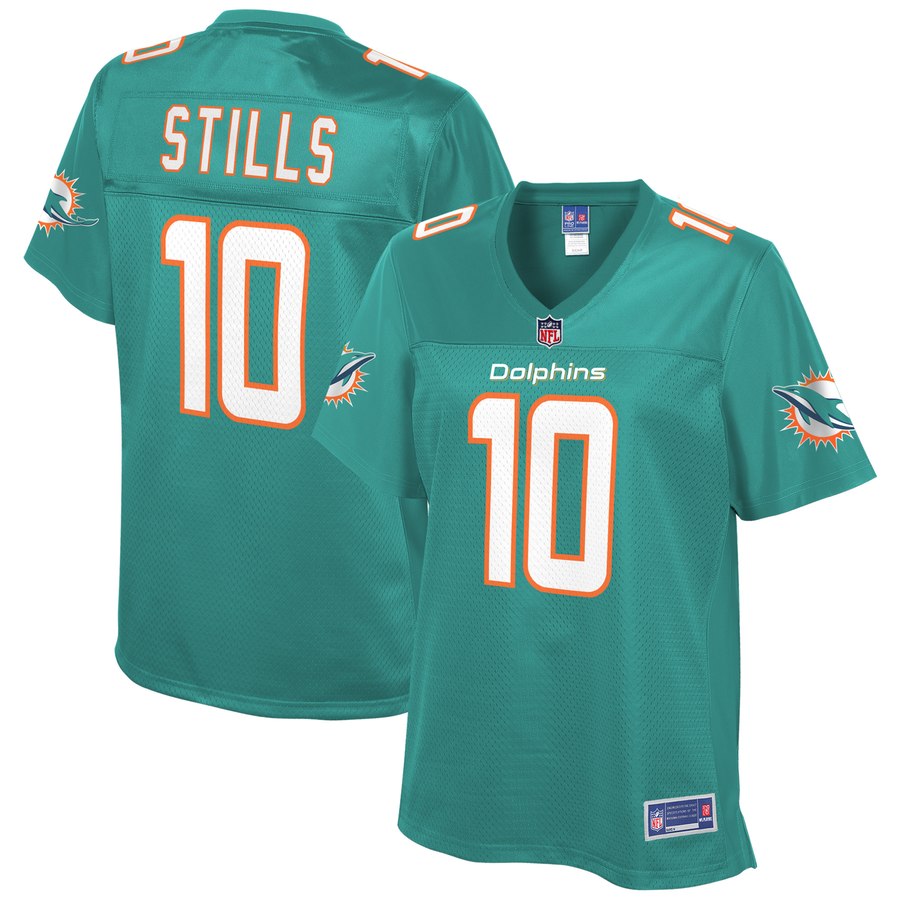 Women's Miami Dolphins Kenny Stills Nfl Pro Line Aqua Team Player Jersey