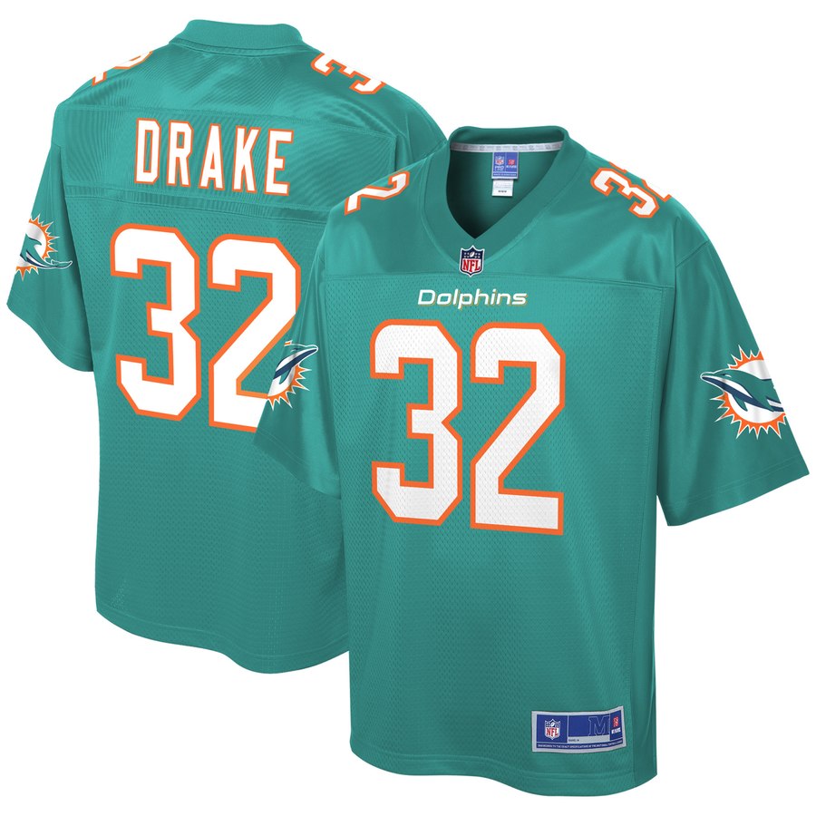 Youth Miami Dolphins Kenyan Drake Nfl Pro Line Aqua Team Player Jersey