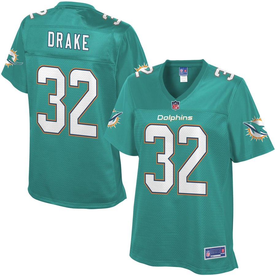 Women's Miami Dolphins Kenyan Drake Nfl Pro Line Aqua Player Jersey