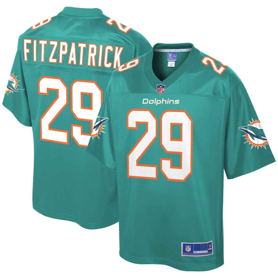 Youth Miami Dolphins Minkah Fitzpatrick Nfl Pro Line Aqua Team Player Jersey