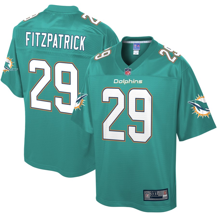 Men's Miami Dolphins Minkah Fitzpatrick Nfl Pro Line Aqua Big & Tall Player Jersey