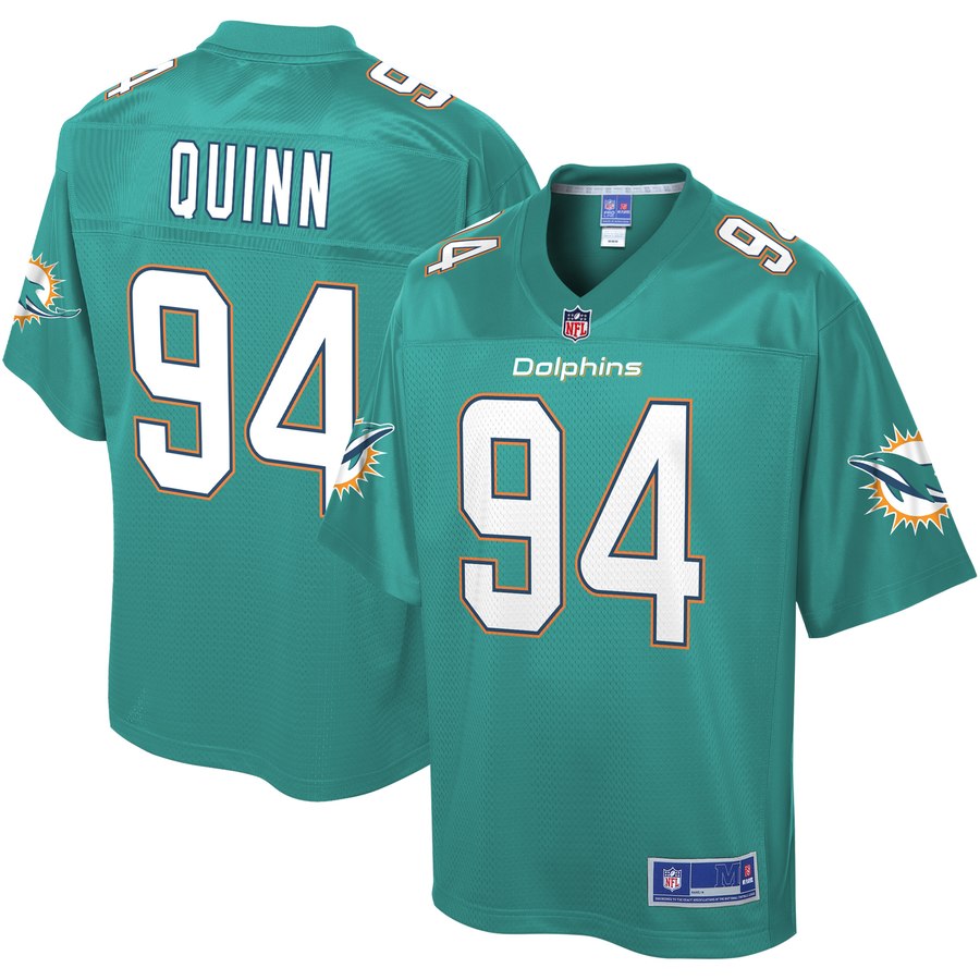 Men's Miami Dolphins Robert Quinn Nfl Pro Line Aqua Player Jersey