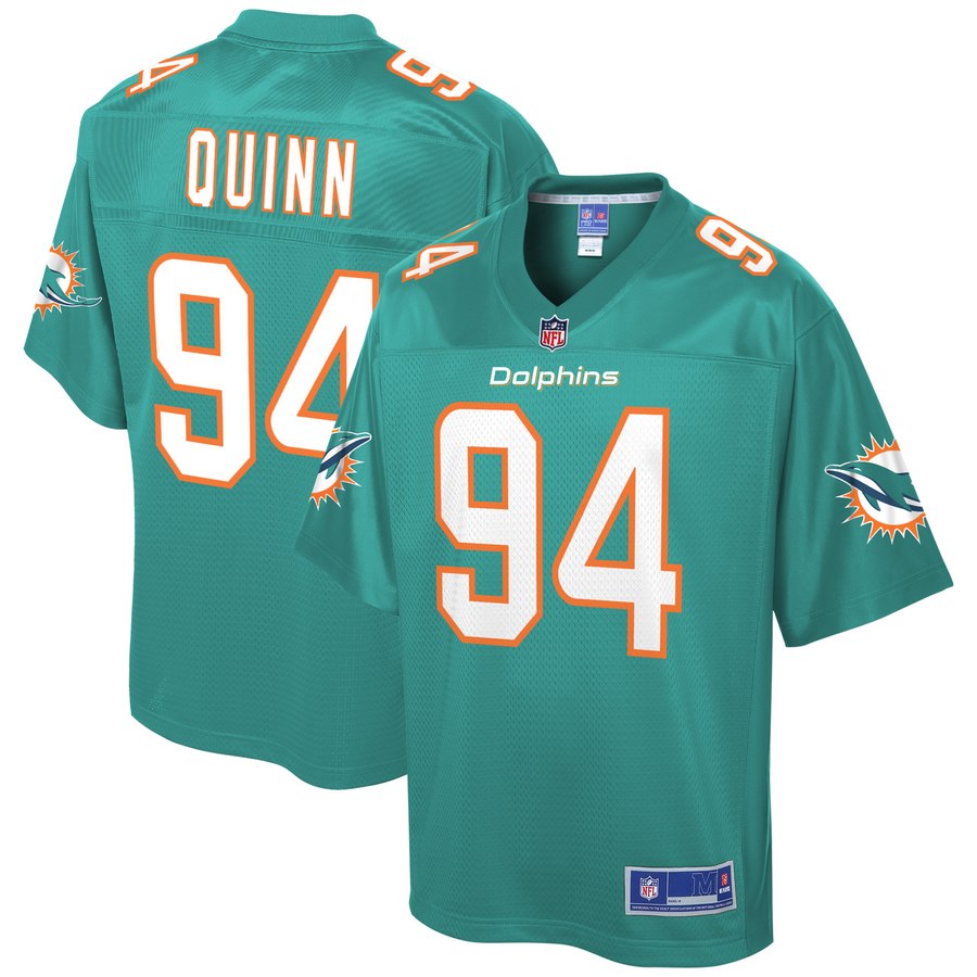 Men's Miami Dolphins Robert Quinn Nfl Pro Line Aqua Team Player Jersey