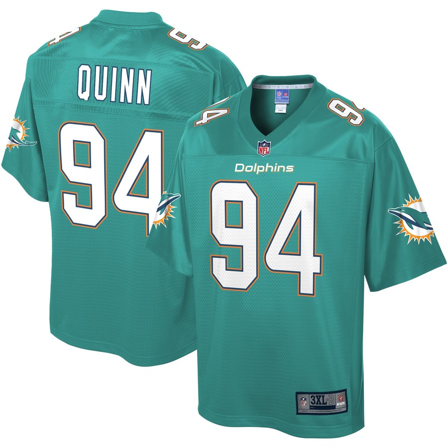 Men's Miami Dolphins Robert Quinn Nfl Pro Line Aqua Big & Tall Player Jersey