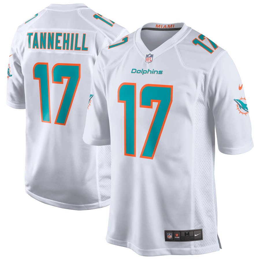 Men's Miami Dolphins Ryan Tannehill Nike White New 2018 Game Jersey