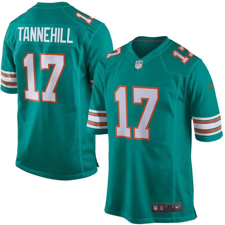 Men's Miami Dolphins Ryan Tannehill Nike Aqua Alternate Game Jersey