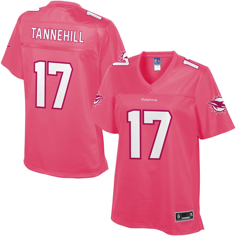 Women's Miami Dolphins Ryan Tannehill Nfl Pro Line Pink Fashion Jersey