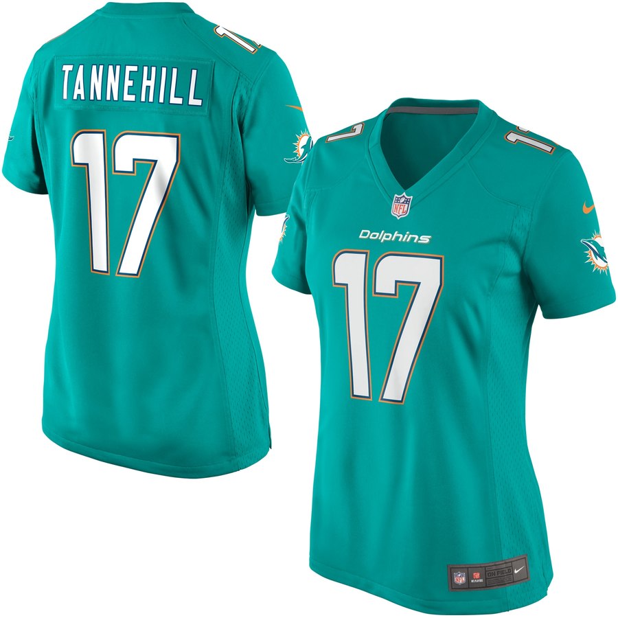 Girls Youth Miami Dolphins Ryan Tannehill Nike Aqua Game Jersey