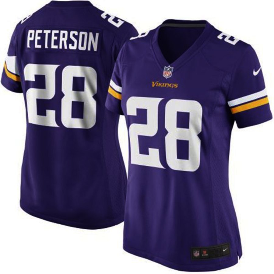 Girls Youth Minnesota Vikings Adrian Peterson Nike Purple Replica Game Jersey