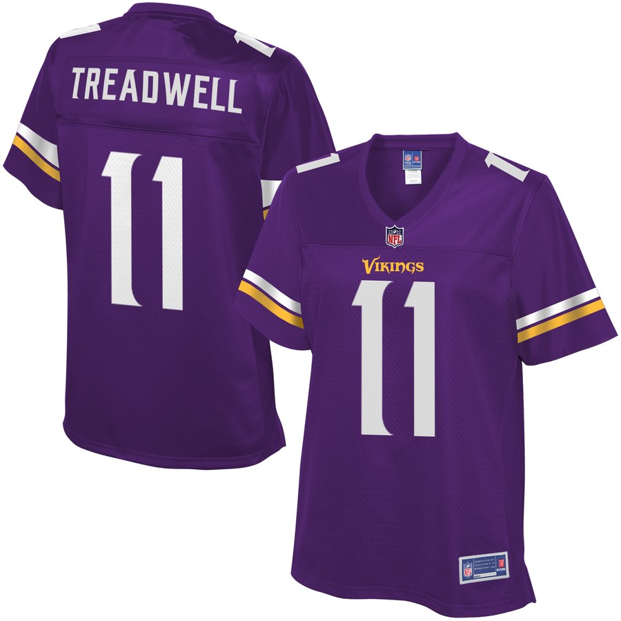 Women's Minnesota Vikings Laquon Treadwell Nfl Pro Line Purple Team Color Jersey