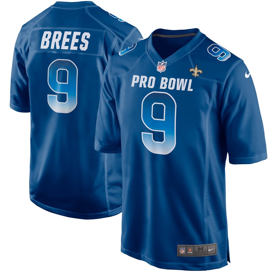 Men's Nfc Drew Brees Nike Royal 2019 Pro Bowl Game Jersey