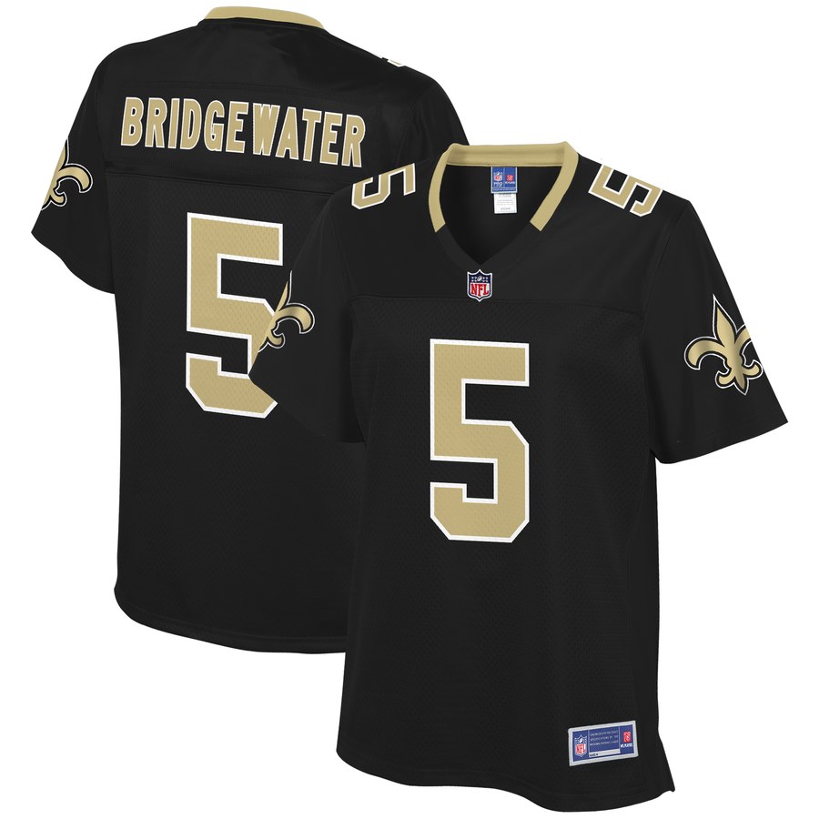 Women's New Orleans Saints Teddy Bridgewater Nfl Pro Line Black Player Jersey