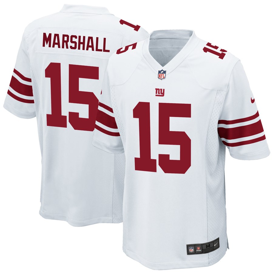 Men's New York Giants Brandon Marshall Nike White Game Jersey