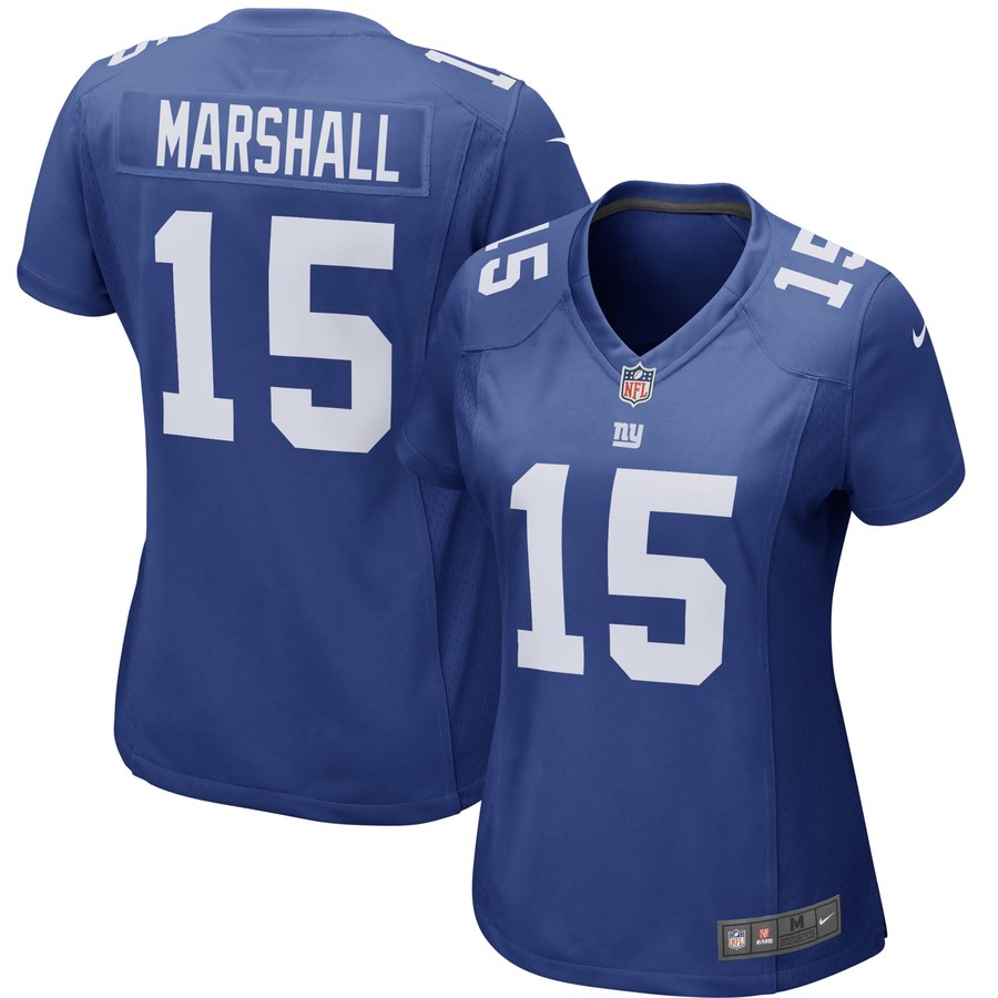 Women's New York Giants Brandon Marshall Nike Royal Game Jersey