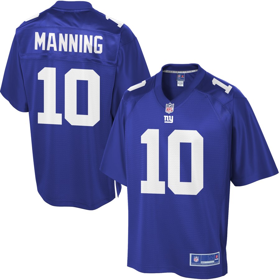 Youth New York Giants Eli Manning Pro Line Team Color Jersey