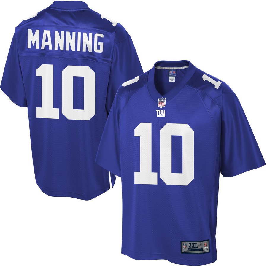 Nfl Pro Line Men's New York Giants Eli Manning Big & Tall Team Color Jersey