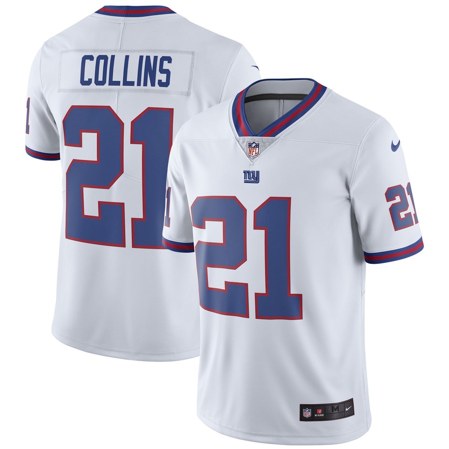 Men's New York Giants Landon Collins Nike White Vapor Untouchable Color Rush Limited Player Jersey