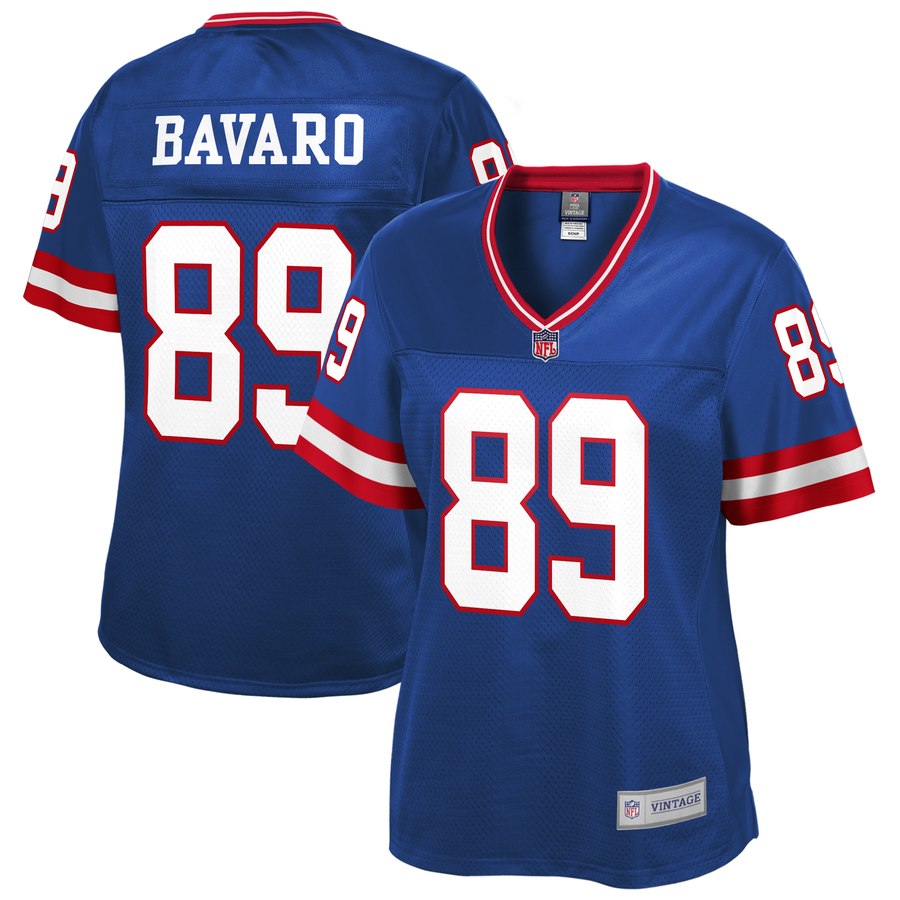 Women's New York Giants Mark Bavaro Nfl Pro Line Royal Retired Player Jersey