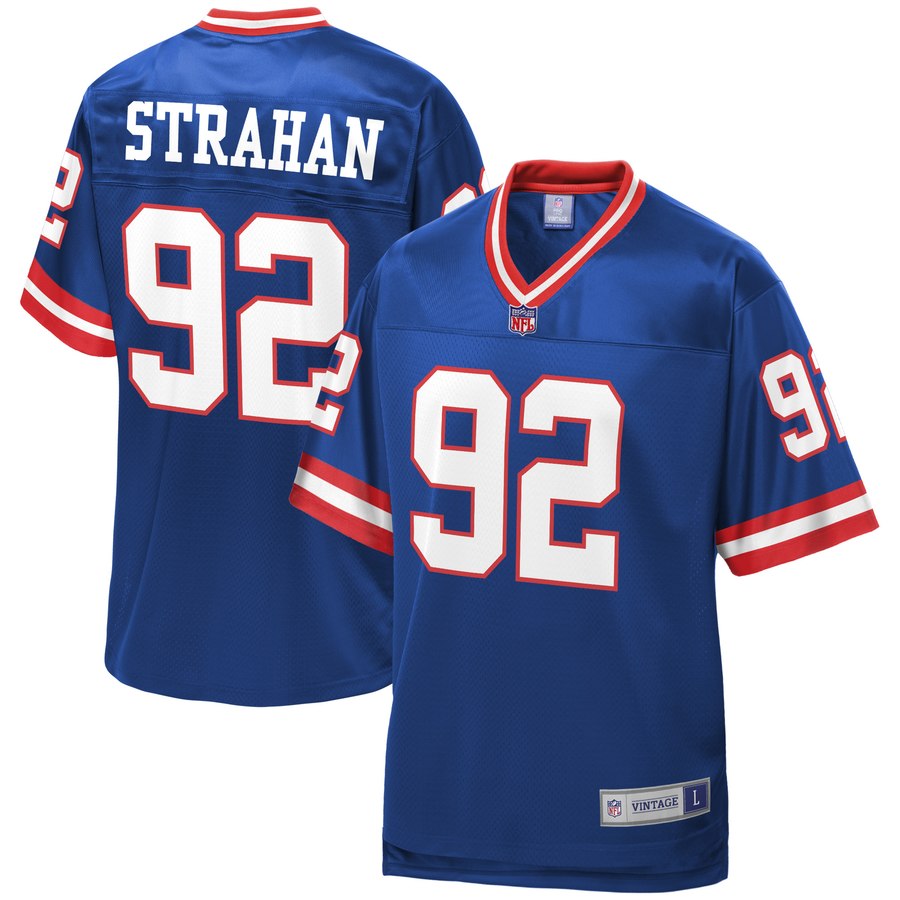 Men's New York Giants Michael Strahan Nfl Pro Line Royal Retired Player Jersey