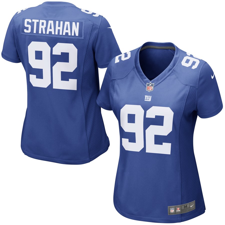 Women's New York Giants Michael Strahan Nike Royal Blue Retired Game Jersey